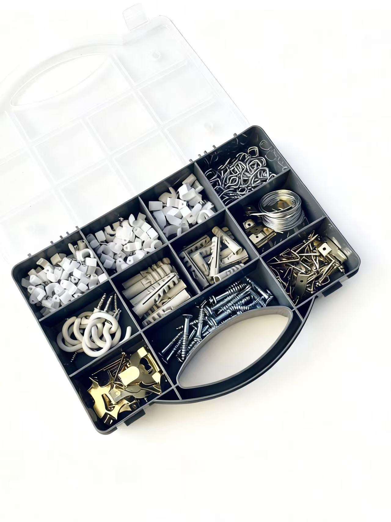 Household Hook & Fastener Set