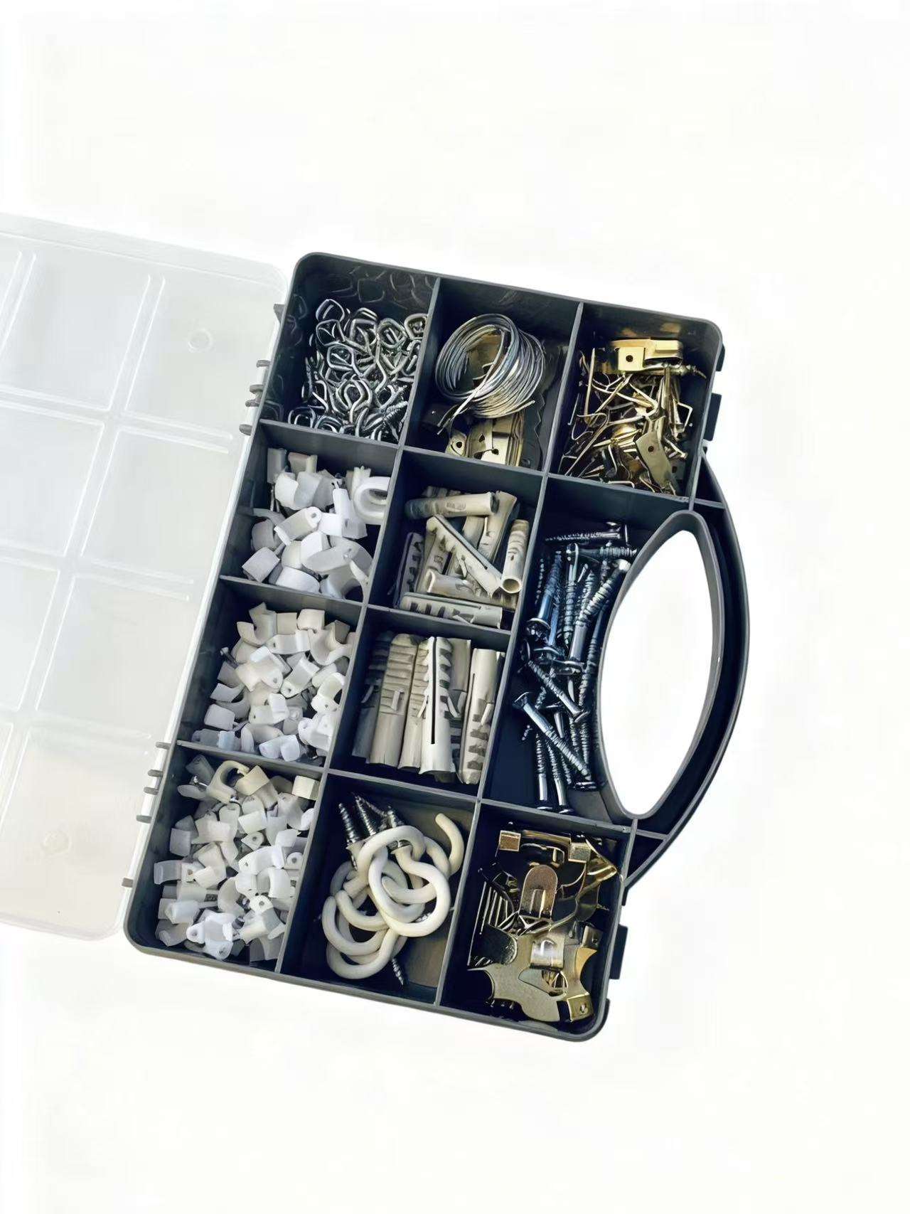 Household Hook & Fastener Set